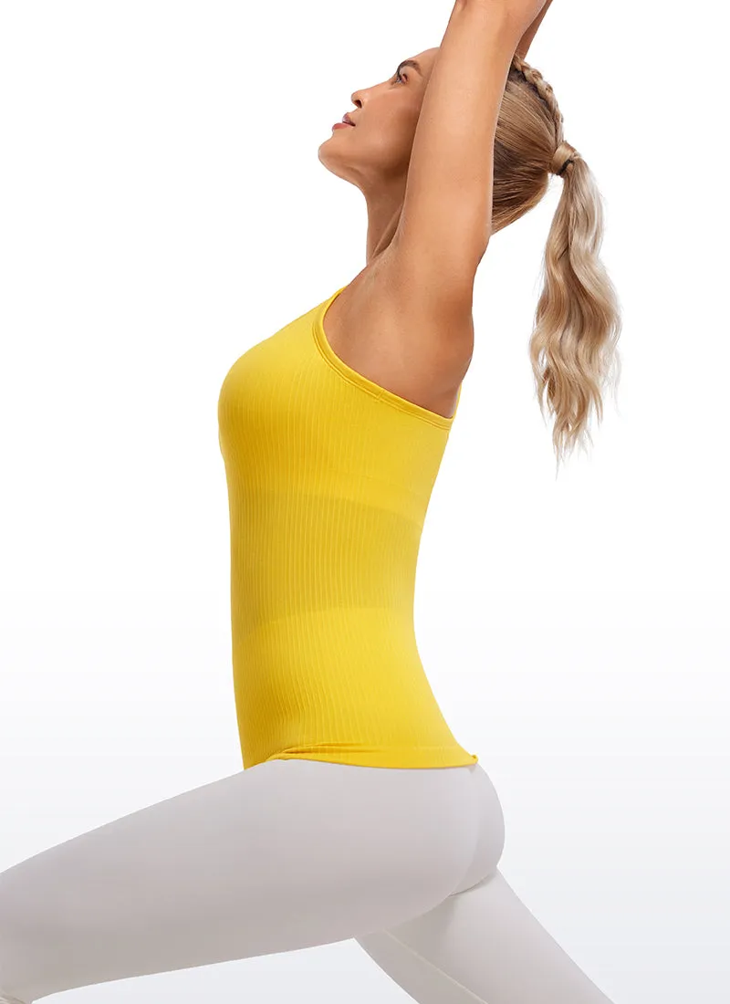 Speedy Seamless Built-in Bra Tank Y-back - Pure Color