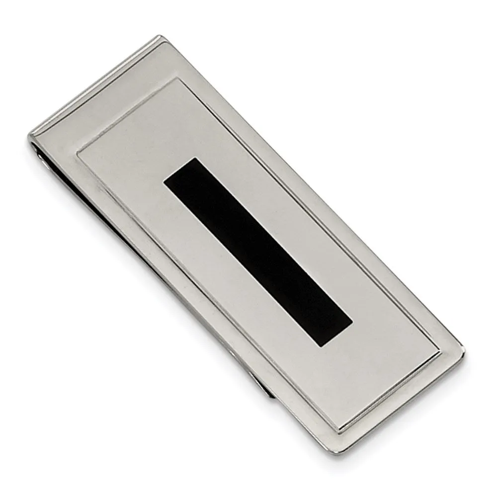 Stainless Steel Enameled Bracelet, Money Clip and Key Ring Set