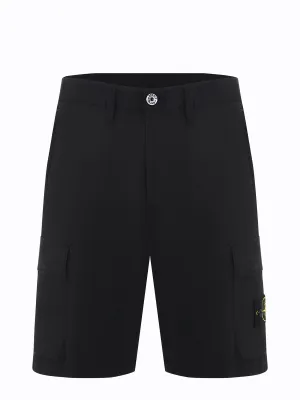 Stone Island Logo Patch Mid-Rise Cargo Shorts