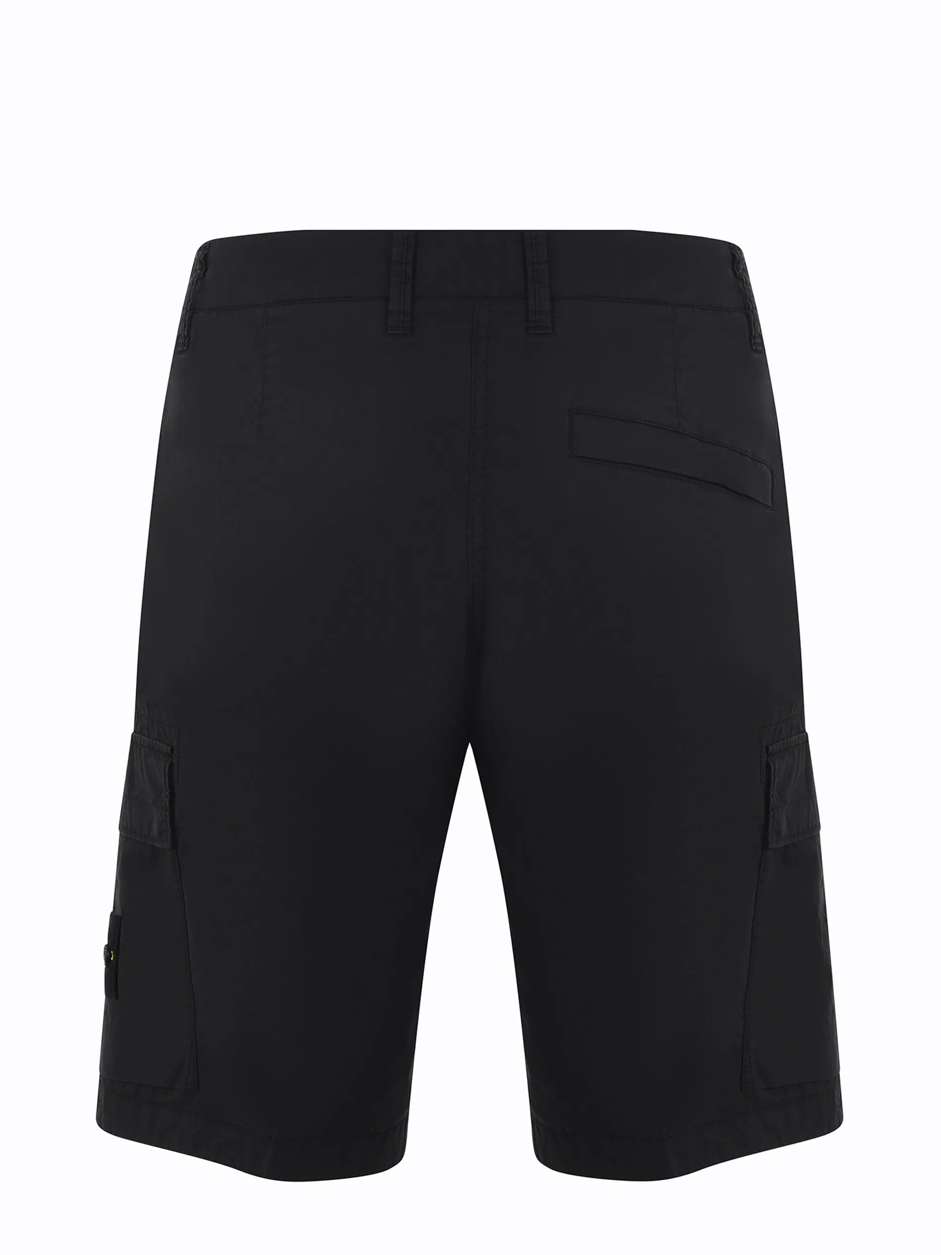 Stone Island Logo Patch Mid-Rise Cargo Shorts