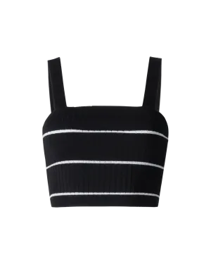 Striped Knit Crop Top