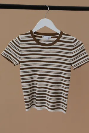STRIPED KNITTED TOP