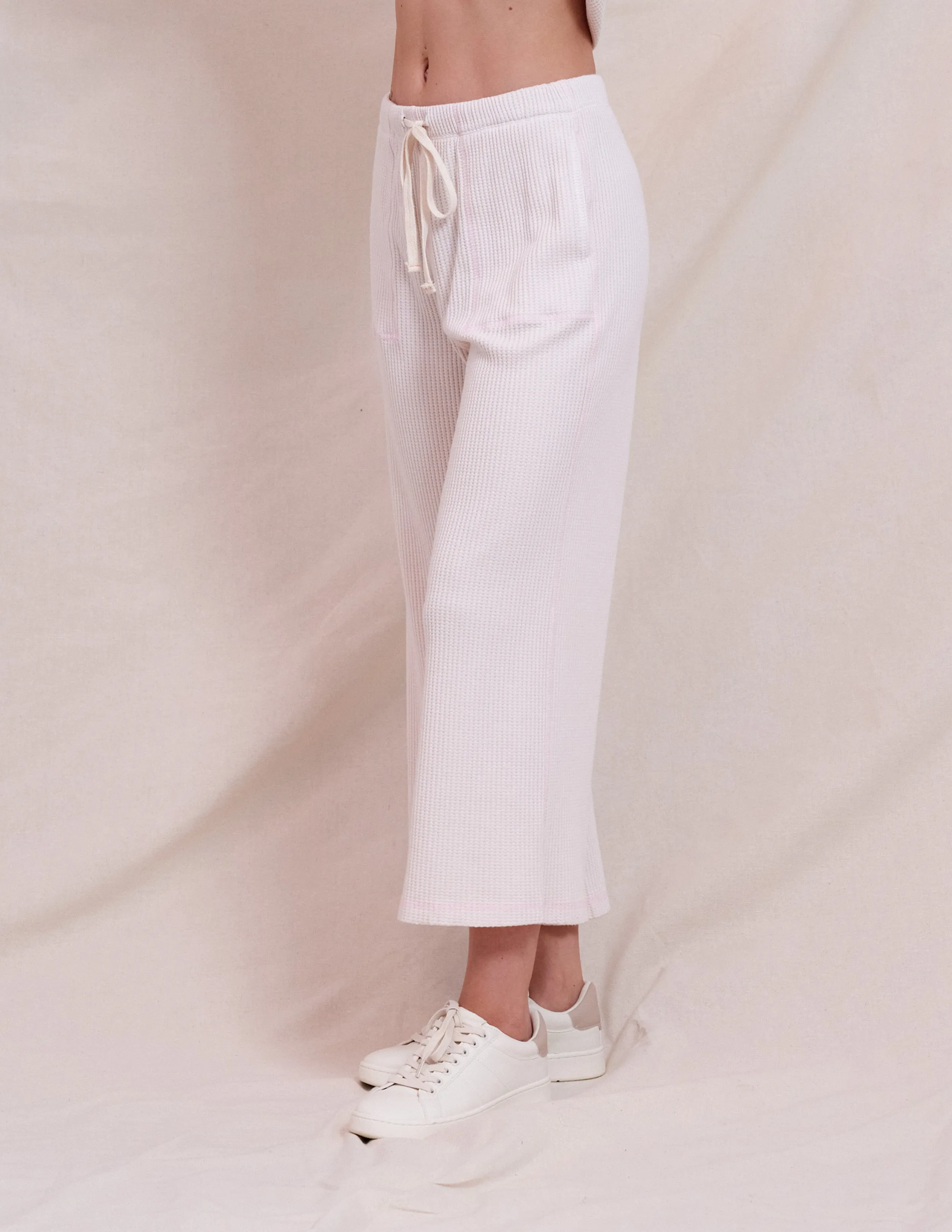 Sundry Contrast Stitch Hoodie & Stitch Pant Set in Oyster
