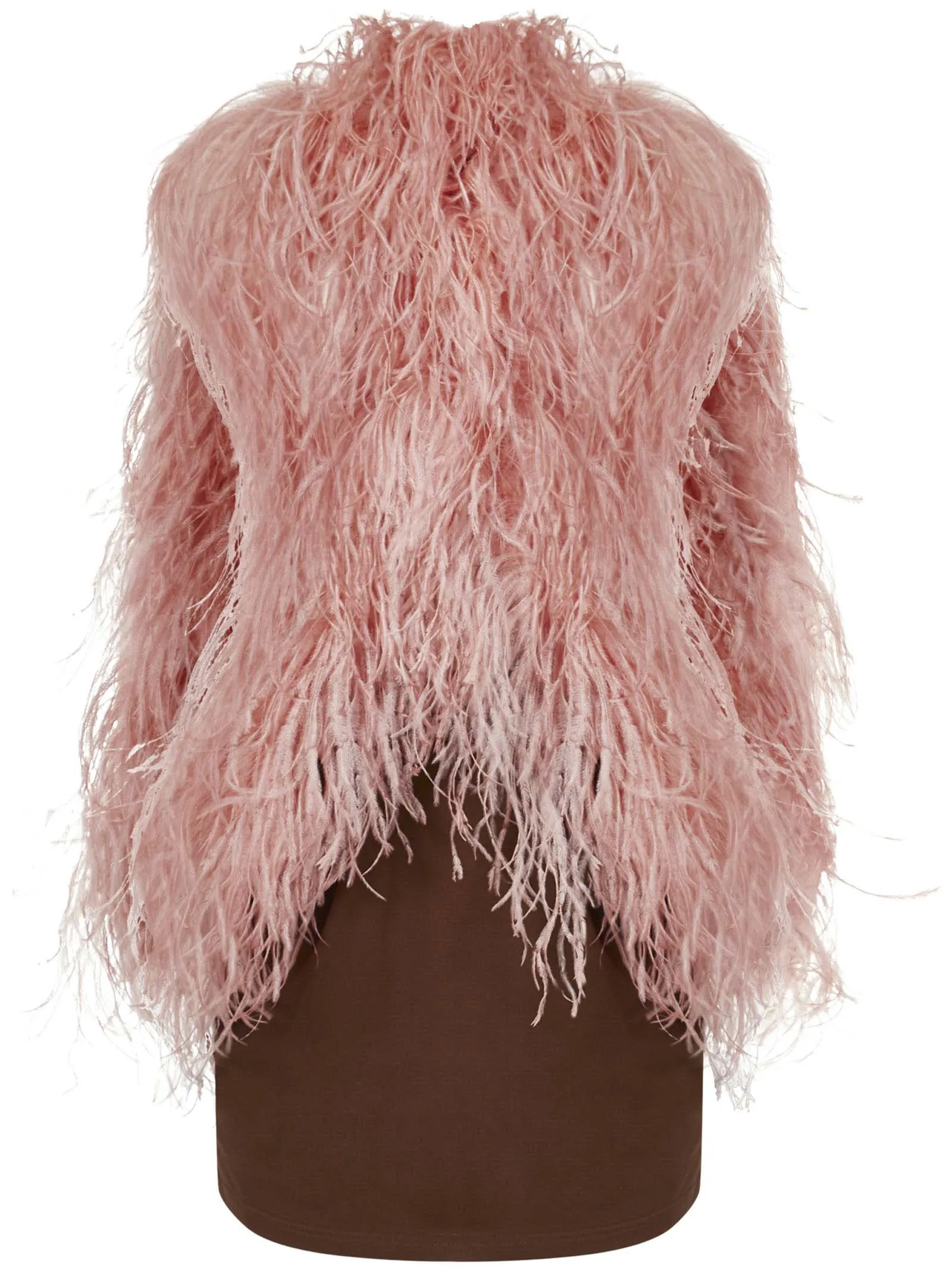 The Attico Sleeveless V-Neck Fluffy Top