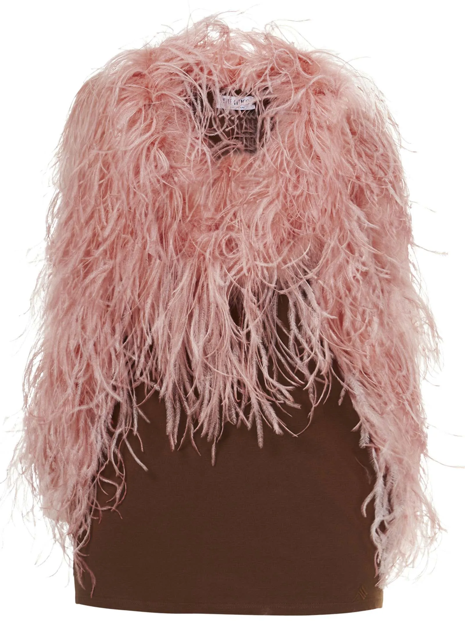 The Attico Sleeveless V-Neck Fluffy Top