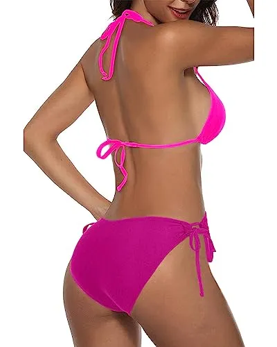 Tie Side Swimsuit Triangle Bikini Sets