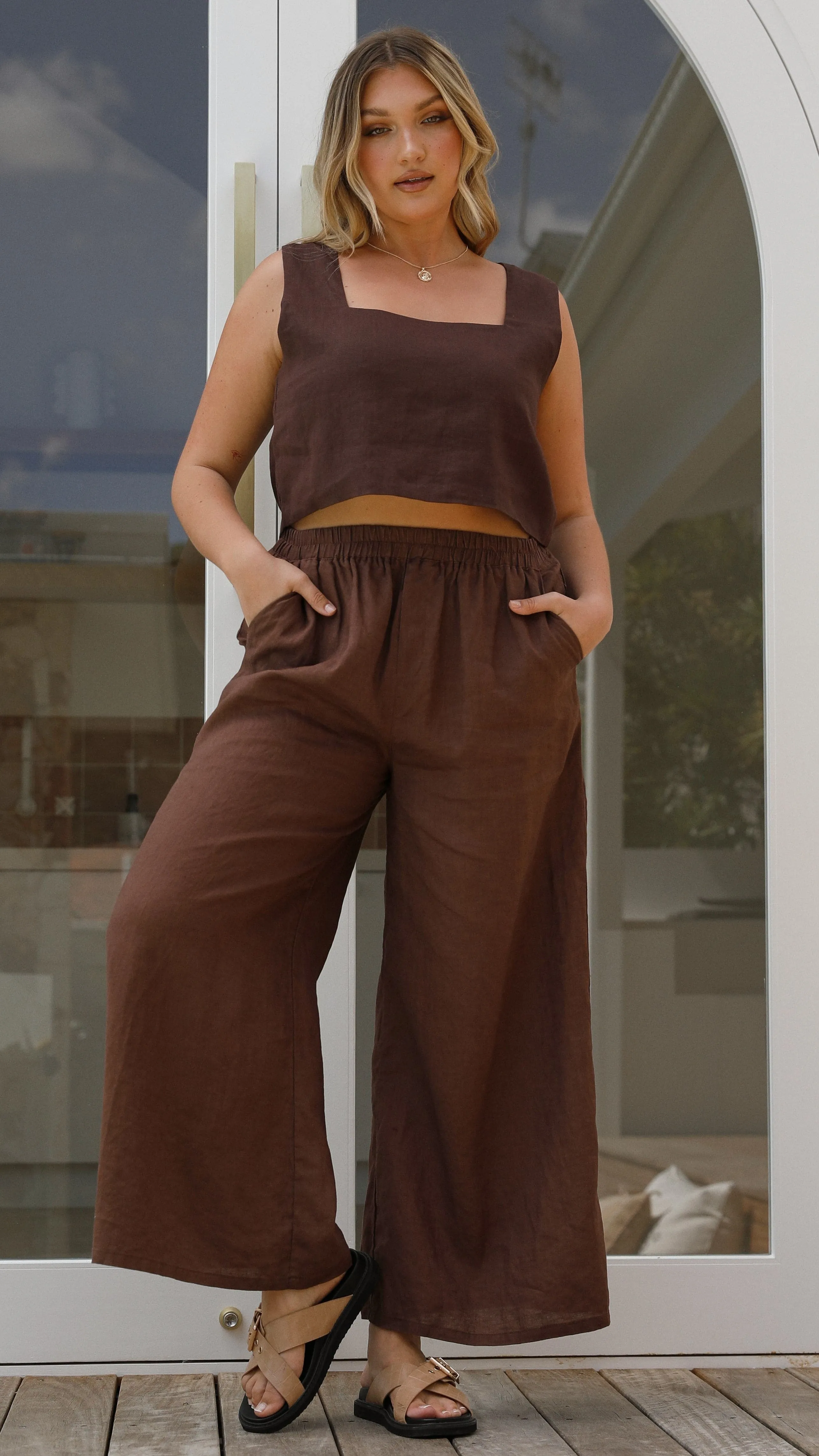 Tillie Crop Top - Chocolate