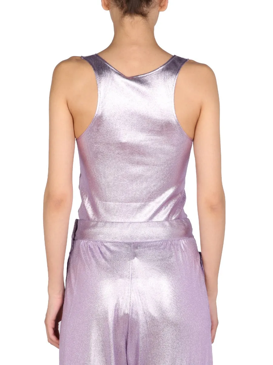 Tom Ford Metallic Crewneck Tank Top