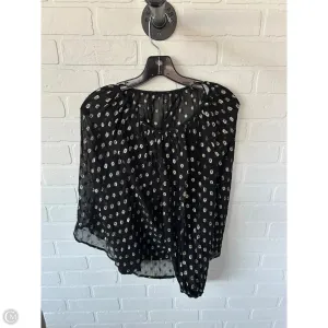 Top 2pc Long Sleeve By Michael Stars In Black & Gold, Size: M