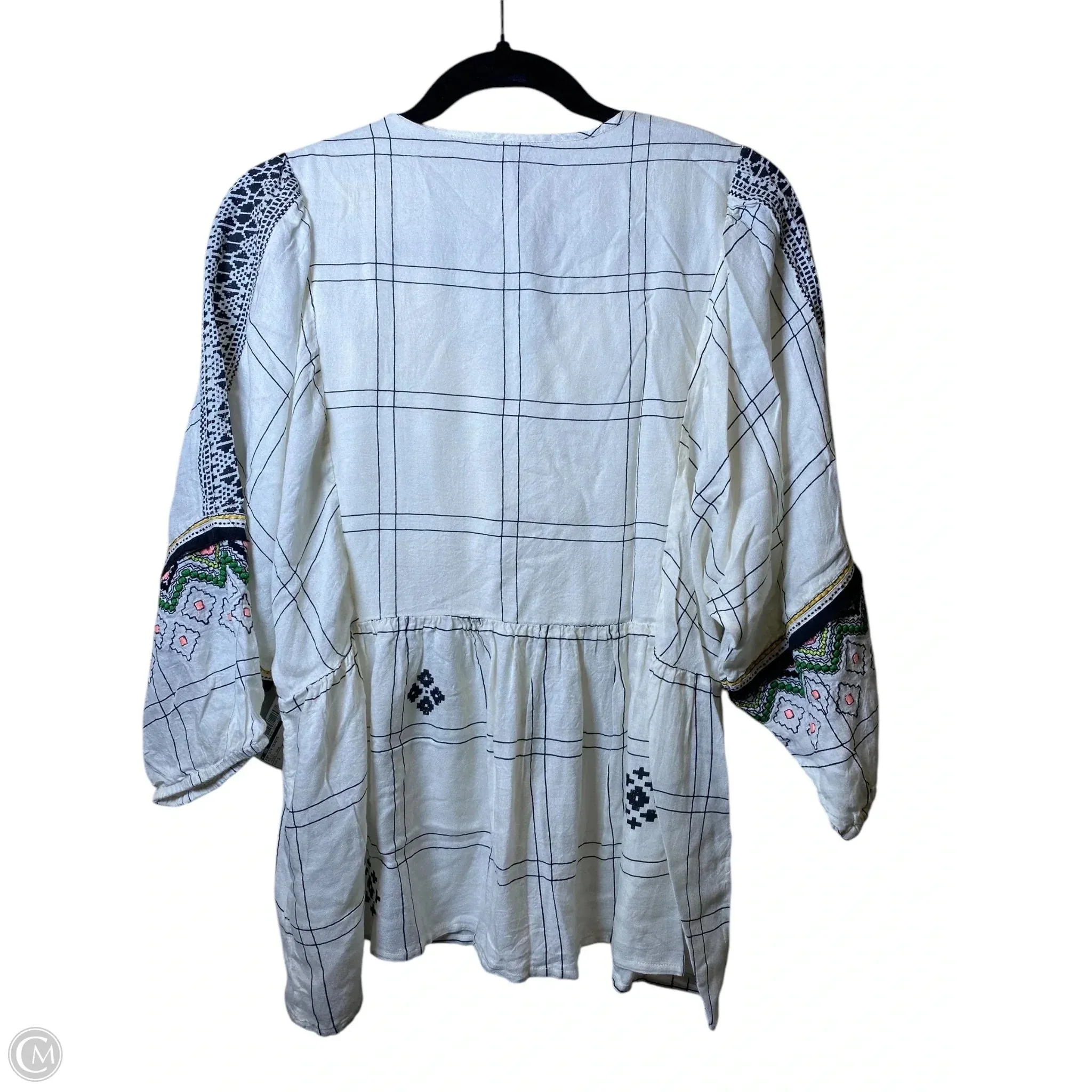 Top 3/4 Sleeve By Cmc In Multi-colored, Size: S
