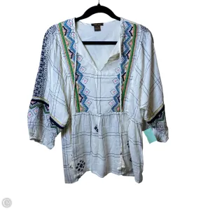Top 3/4 Sleeve By Cmc In Multi-colored, Size: S