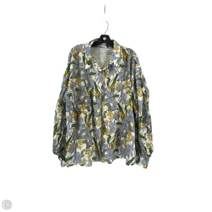 Top Long Sleeve By Clothes Mentor In Floral Print, Size: 14