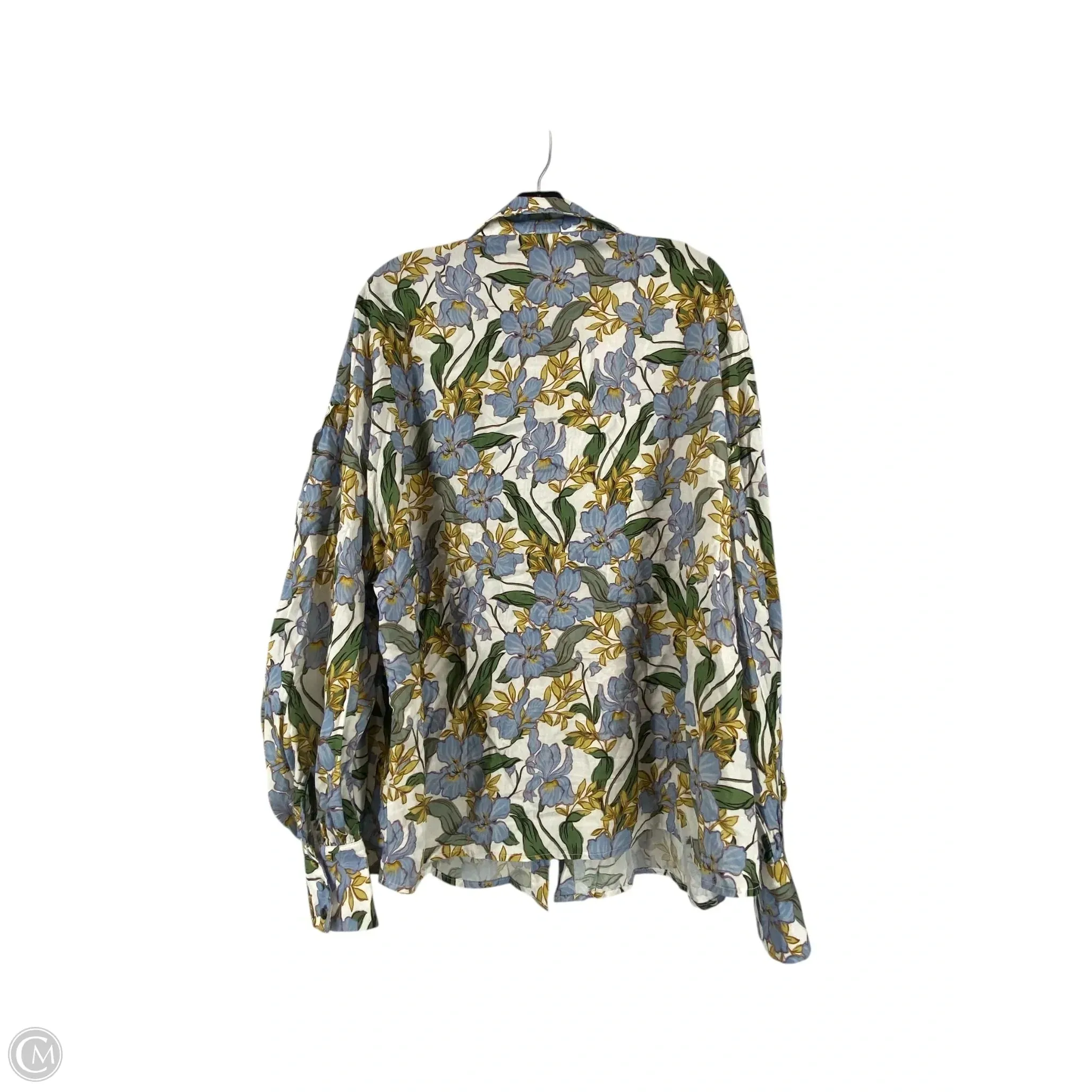 Top Long Sleeve By Clothes Mentor In Floral Print, Size: 14