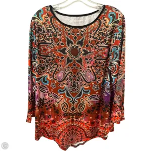 Top Long Sleeve By Clothes Mentor In Multi-colored, Size: 1x