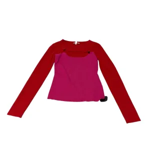 Top Long Sleeve By Vestique In Red, Size: S
