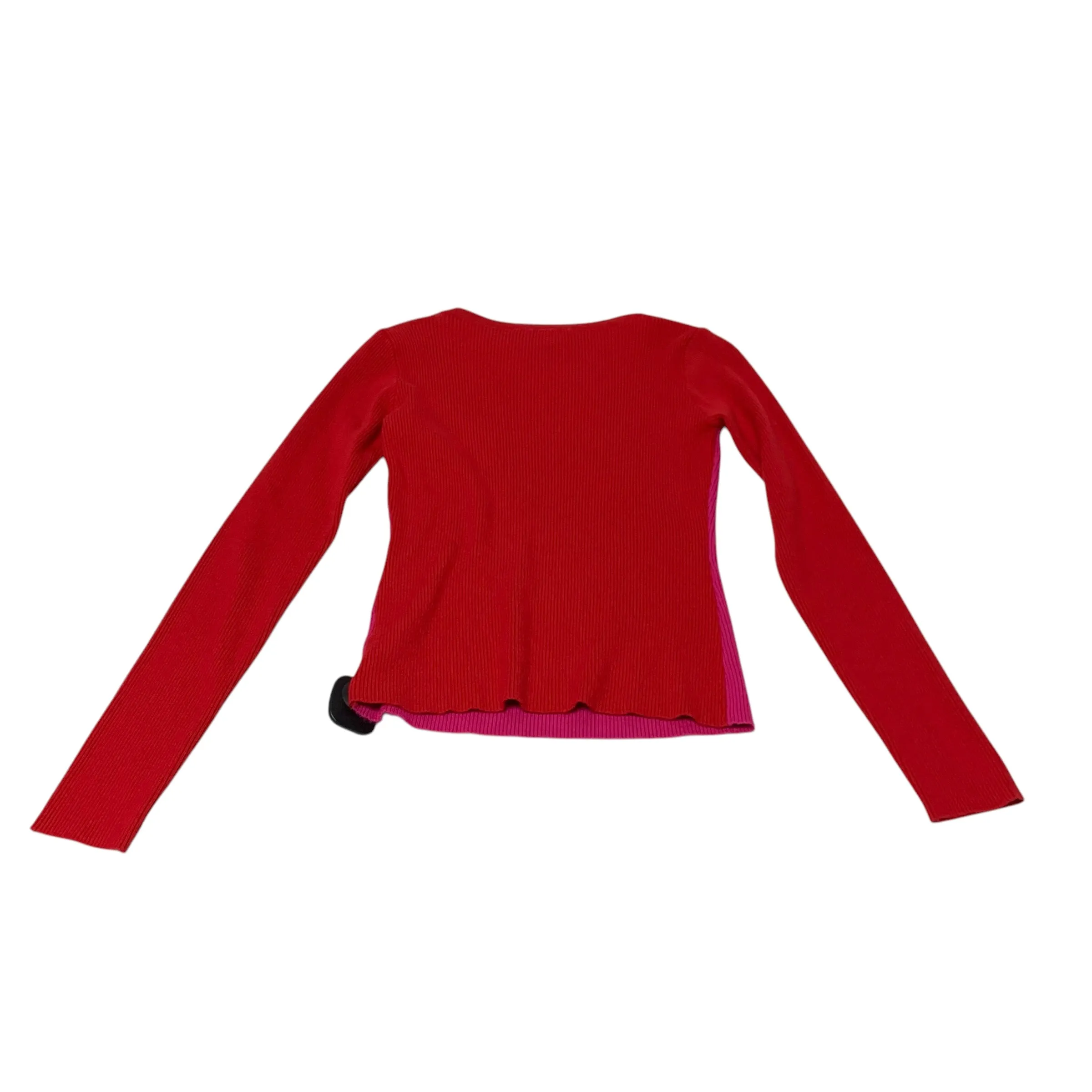 Top Long Sleeve By Vestique In Red, Size: S