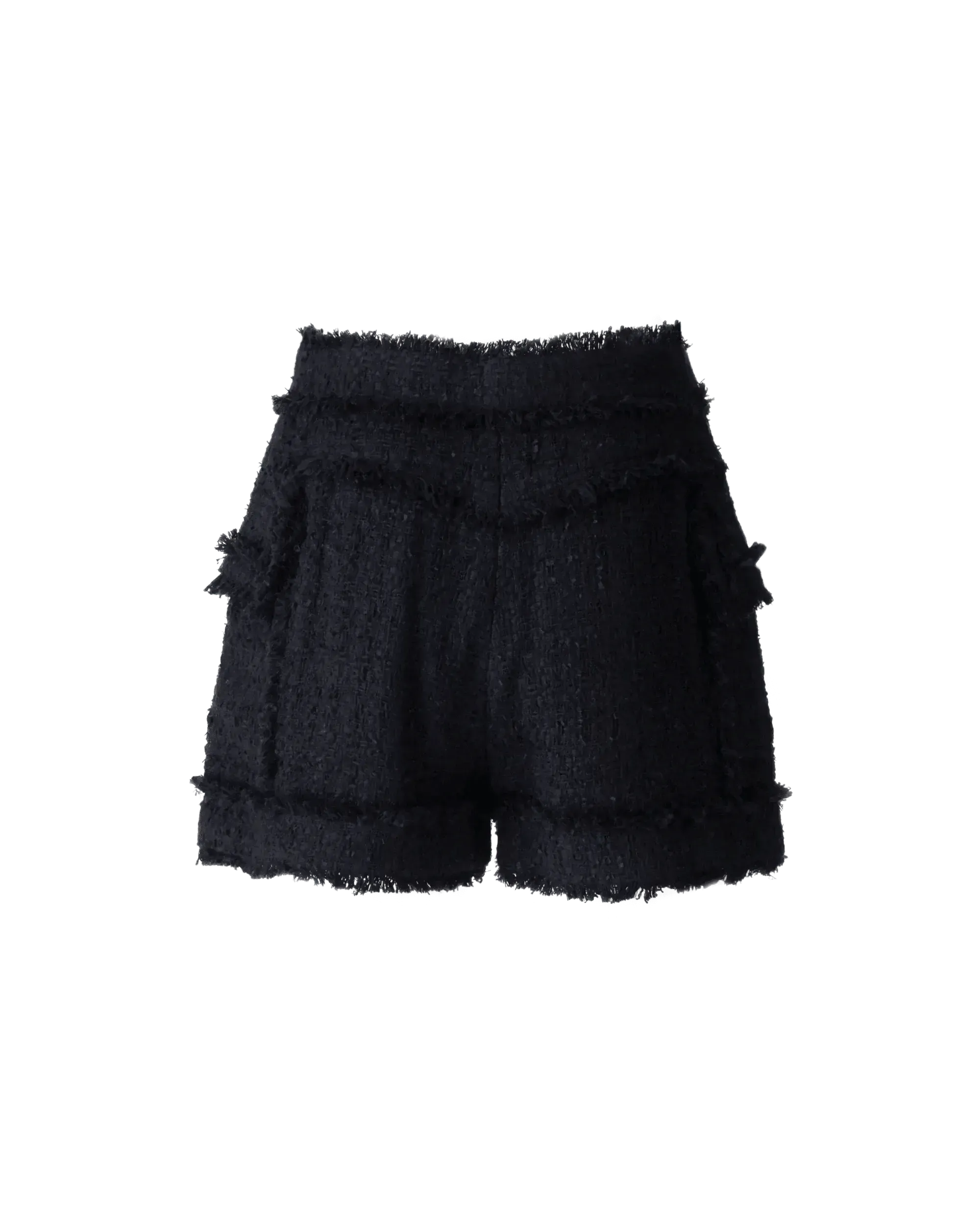 Tweed Gold-Tone Button Shorts