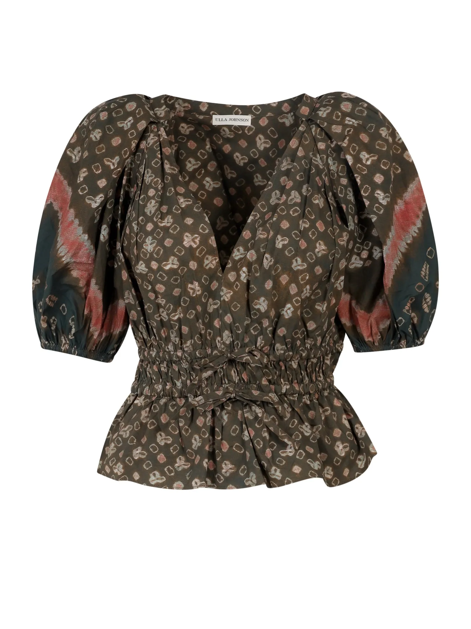 Ulla Johnson Ines V-Neck Short Sleeved Top