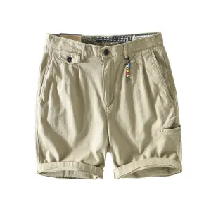 West Louis™ Summer Big Pocket Cotton Short