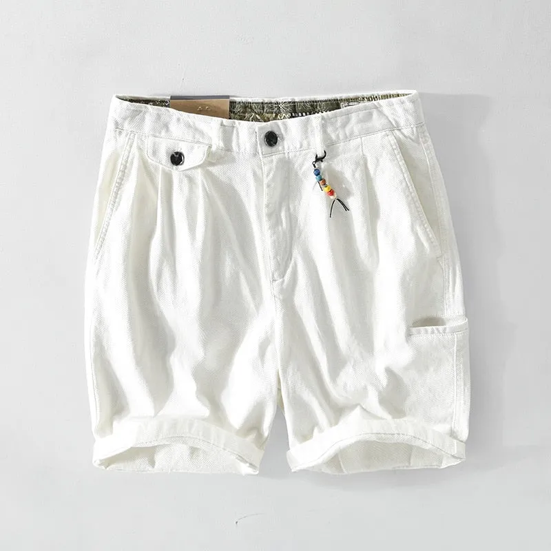 West Louis™ Summer Big Pocket Cotton Short